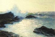 Lionel Walden Crashing Sea painting